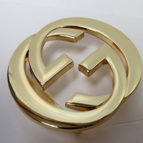 Gucci Authentic Gold Tone Interlocking G Belt Buckle - Picture 2 of 5